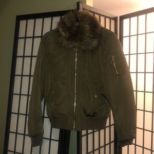 H&M Women’s Olive Bomber Jacket